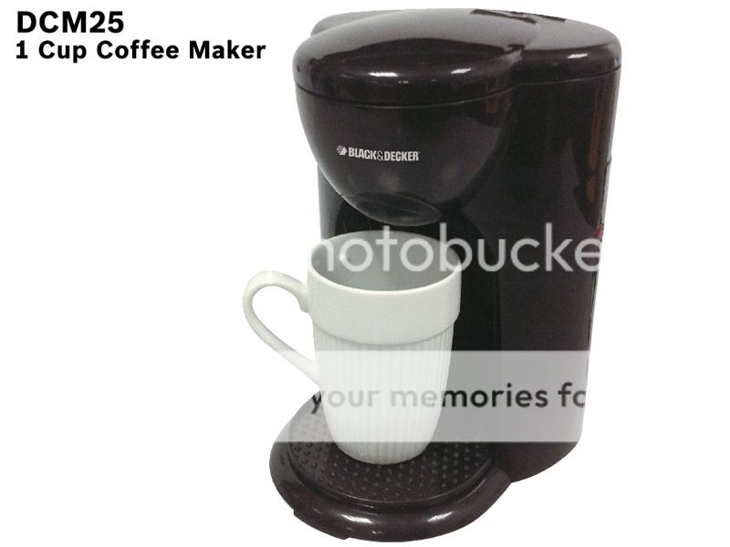 Black and Decker Electric 330 W 1 Cup Coffee Maker DCM25 Device