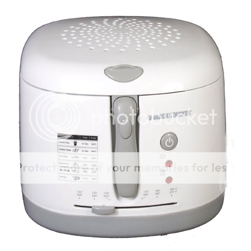 Black and Decker Electric1600W 2.5 L Deep Fryer EF2500 Oil Cooking Home