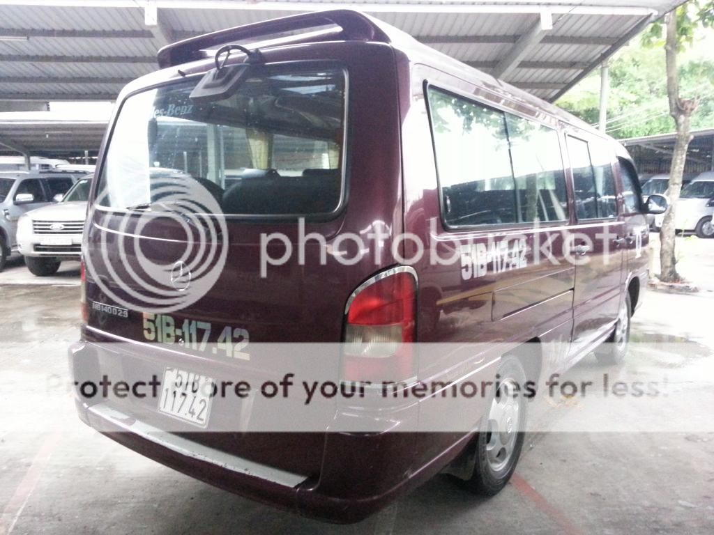 bán Mercedes Benz 16 chỗ đỏ bạc đô gia đình chạy