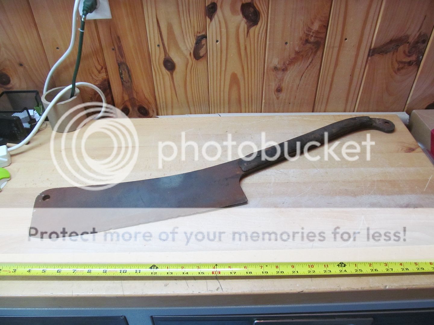 L&I.J White Hog or Cow Cattle Beef Splitter Giant Antique Butcher’s